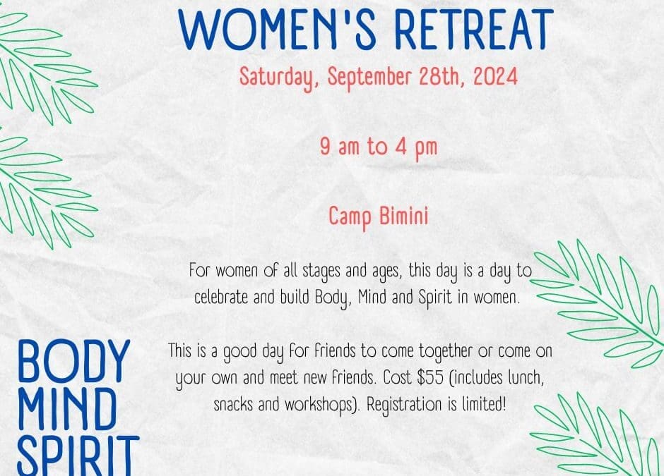 Poster for Women's Retreat