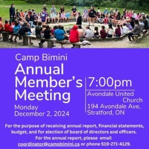 Poster advertising Annual Members meeting