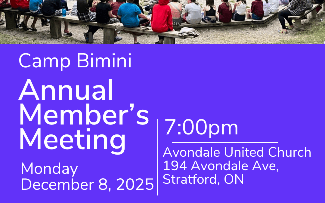 Camp Bimini Annual Member's Meeting December 8, 2025 at 7pm