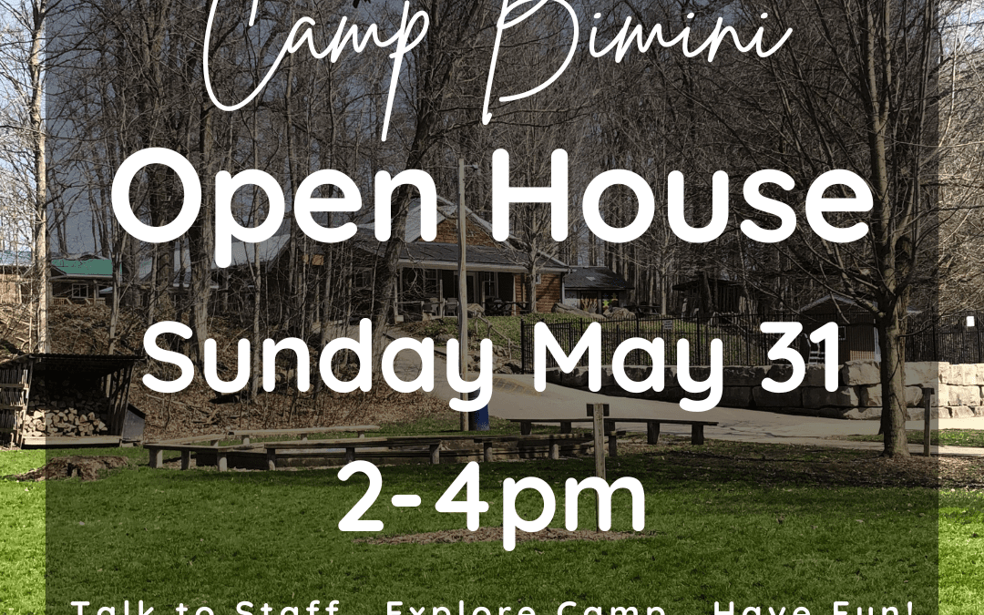 Camp Bimini Open House May 31 2-4pm